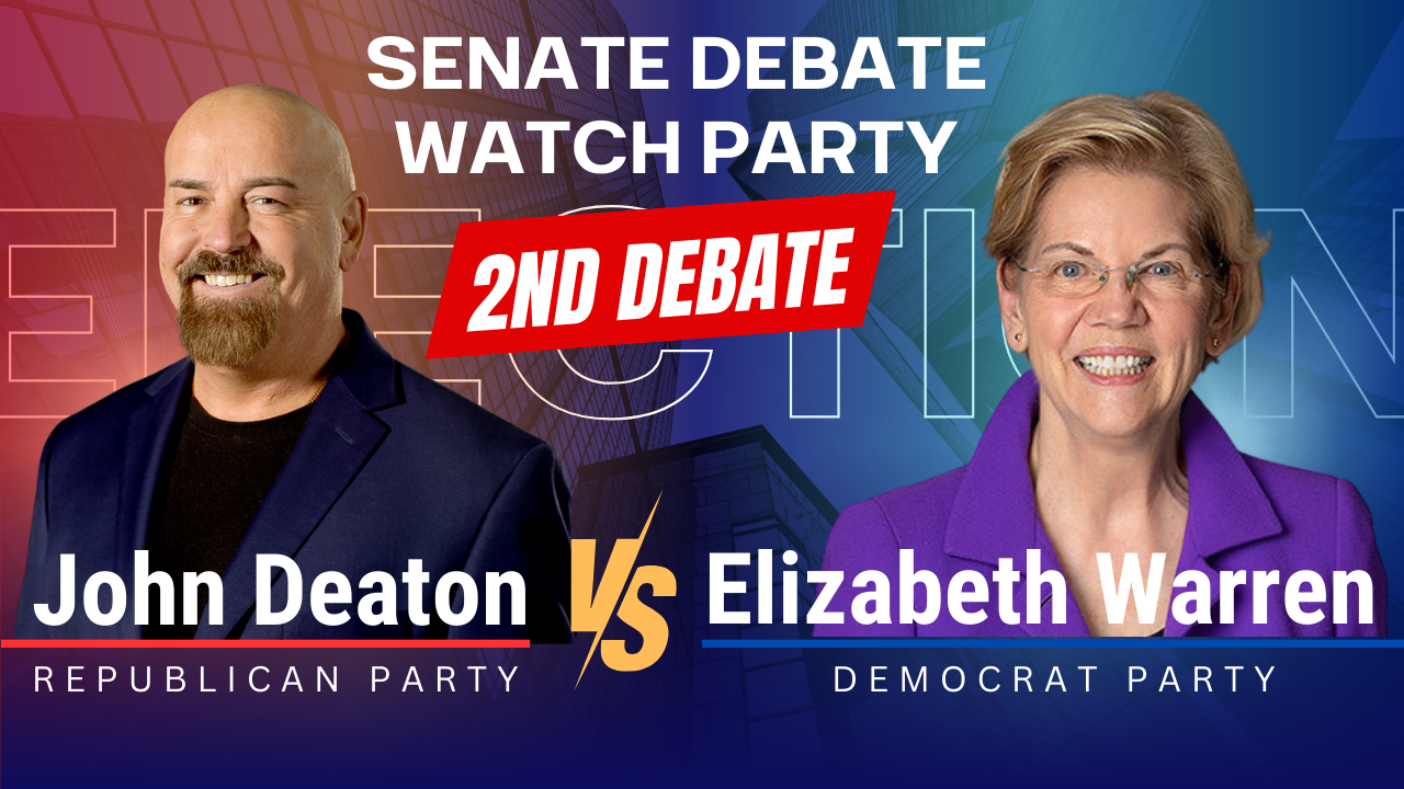 LIVE WATCH PARTY: John Deaton Takes on Elizabeth Warren in Epic Debate